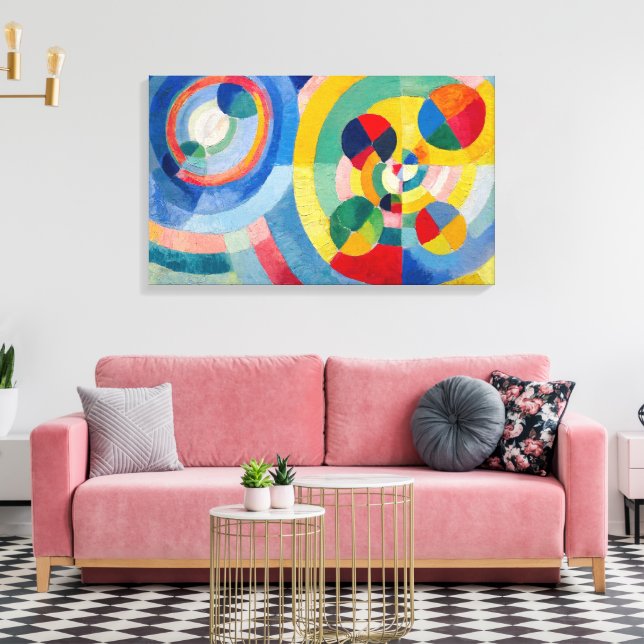 Circular Forms | Robert Delaunay | Canvas Print (Insitu(LivingRoom))