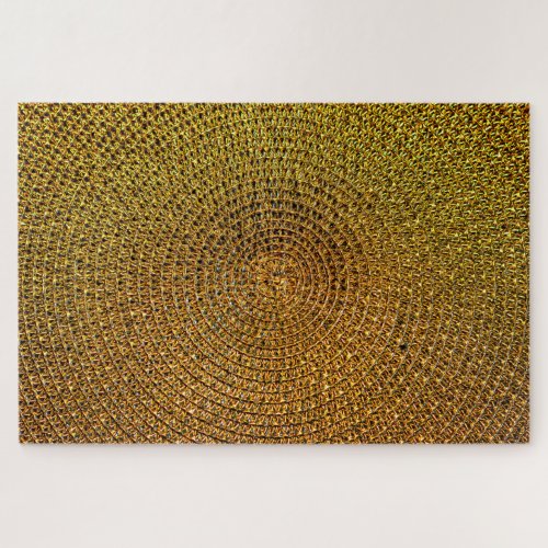 Circular Gold Texture Jigsaw Puzzle