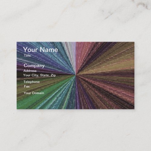 Circular Gradient Earthy Rainbow Business Card