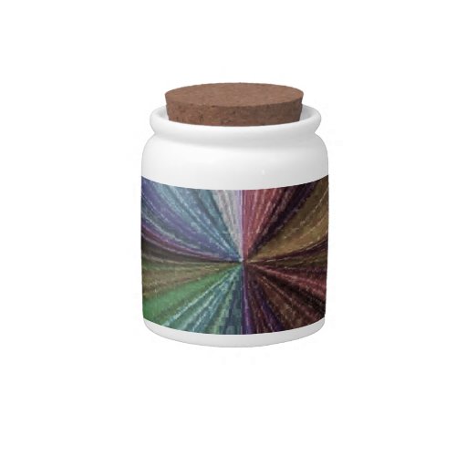 Circular Gradient Earthy Rainbow Candy Jar