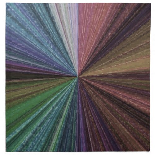 Circular Gradient Earthy Rainbow Cloth Napkin