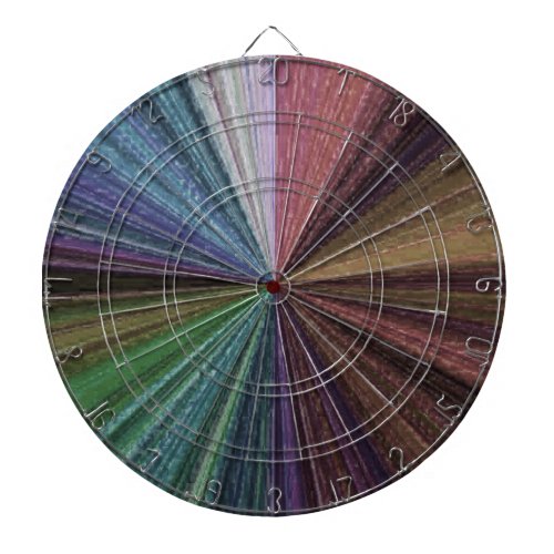 Circular Gradient Earthy Rainbow Dart Board