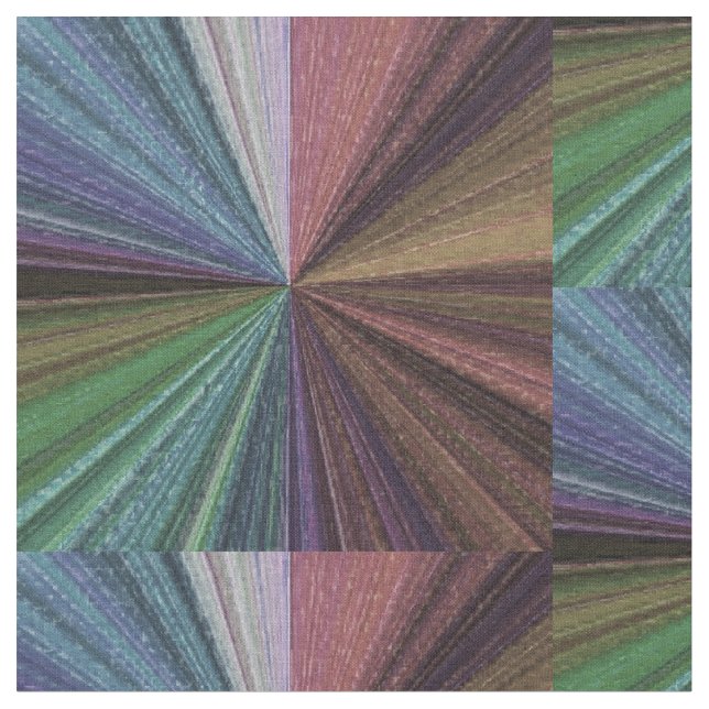 Circular Gradient Earthy Rainbow Fabric (Close Up)