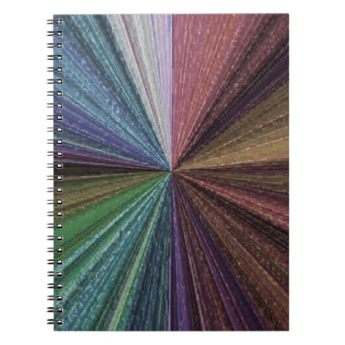 Circular Gradient Earthy Rainbow Notebook