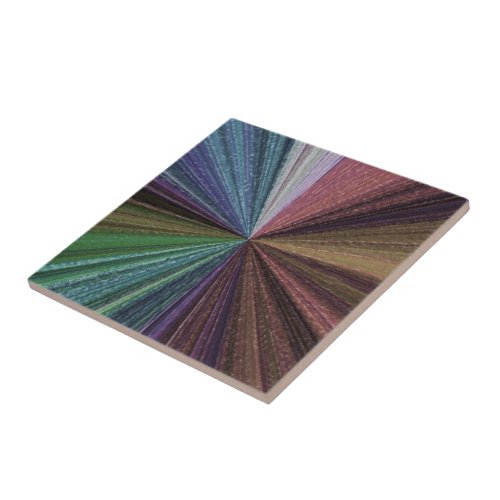 Circular Gradient Earthy Rainbow Tile