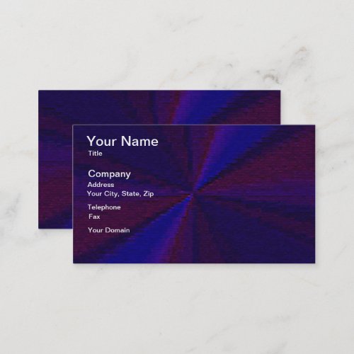 Circular Gradient Patchwork Blue to Purple Business Card