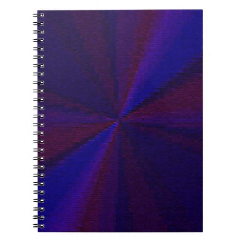 Circular Gradient Patchwork Blue to Purple Notebook