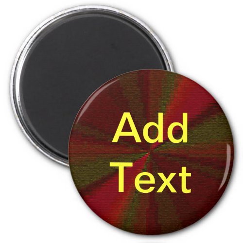 Circular Gradient Patchwork Red to Green Magnet