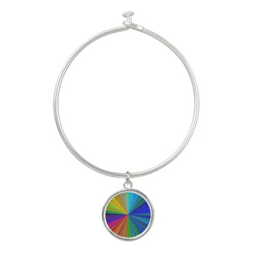 Circular Gradient Rainbow Bangle Bracelet