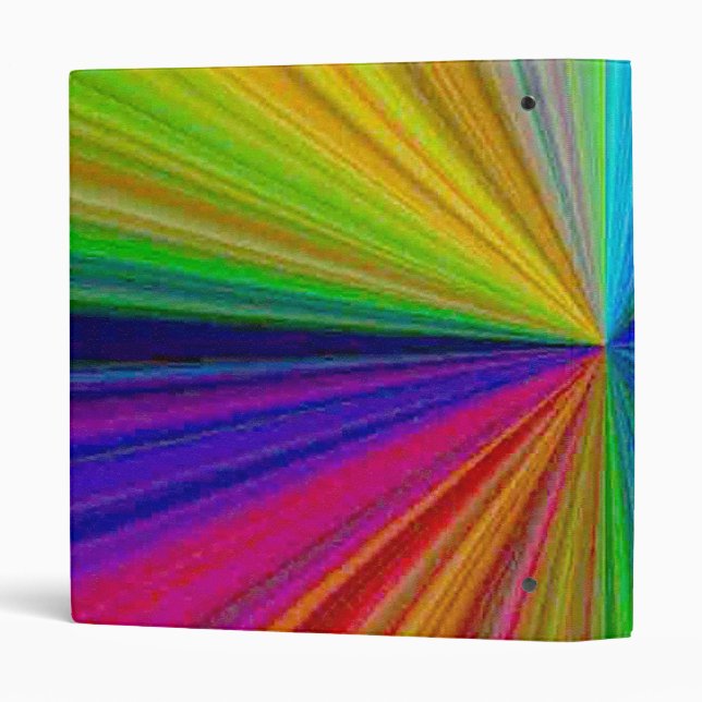 Circular Gradient Rainbow Binder (Back/Spine)