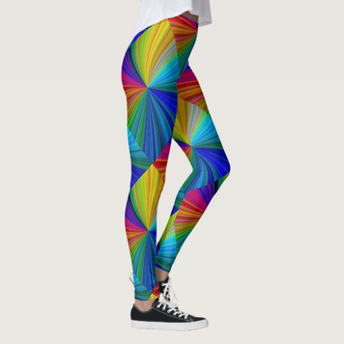 Circular Gradient Rainbow Leggings