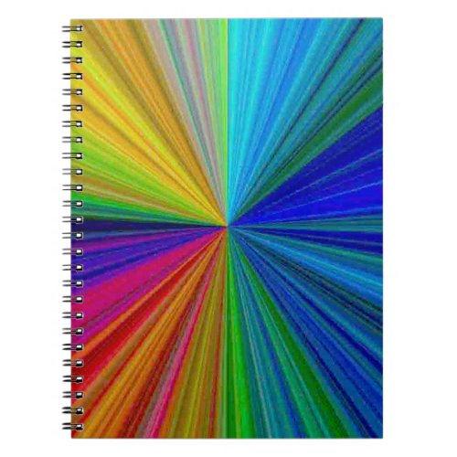 Circular Gradient Rainbow Notebook