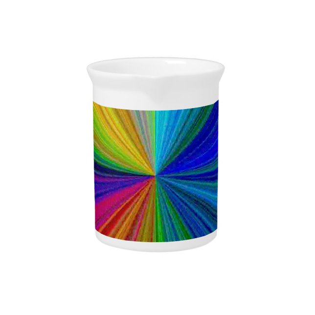 Circular Gradient Rainbow Pitcher (Front)