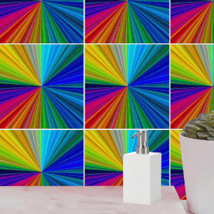 Circular Gradient Rainbow Tile