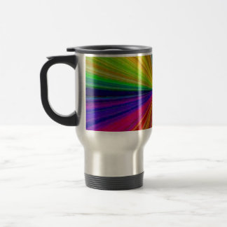 Circular Gradient Rainbow Travel Mug