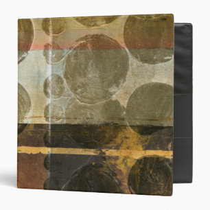 Circular Green Droplets 3 Ring Binder