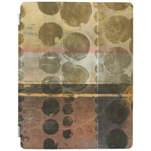 Circular Green Droplets iPad Smart Cover (Front)