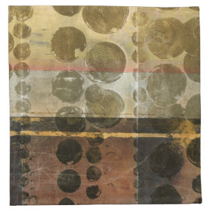 Circular Green Droplets Napkin