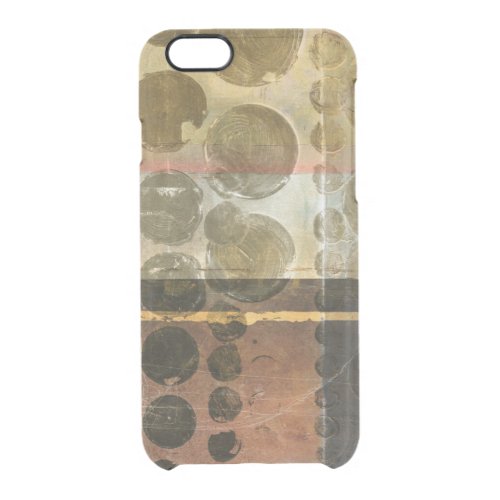 Circular Green Droplets Clear iPhone 66S Case