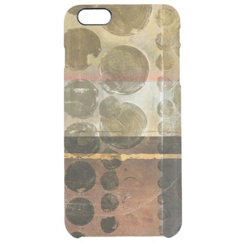 Circular Green Droplets Clear iPhone 6 Plus Case