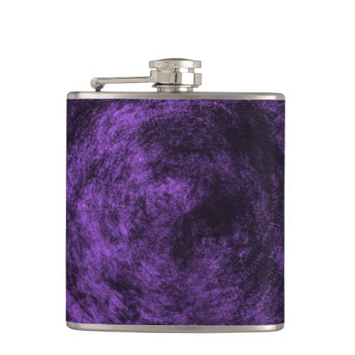 Circular Grunge _ Purple  Flask