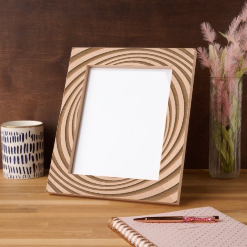 Circular Modern Artsy Laser Etched Picture Frame Circular Modern Artsy Laser Etched Picture Frame