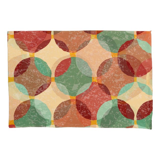 Circular mosaic pattern, geometric illustration. pillow case (Front)