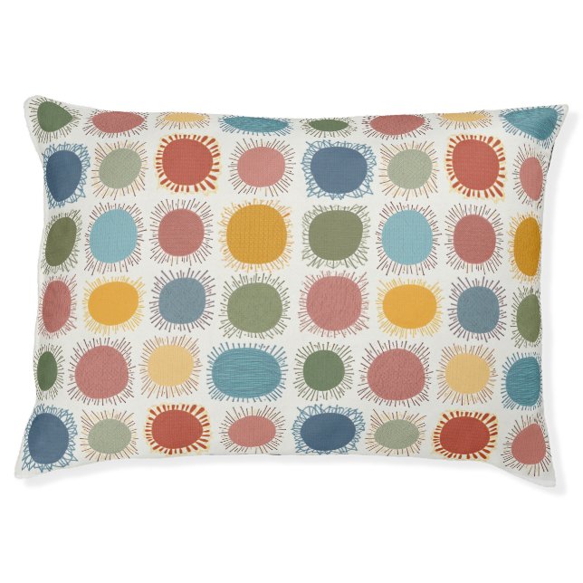 circular pattern dog bed (Front)