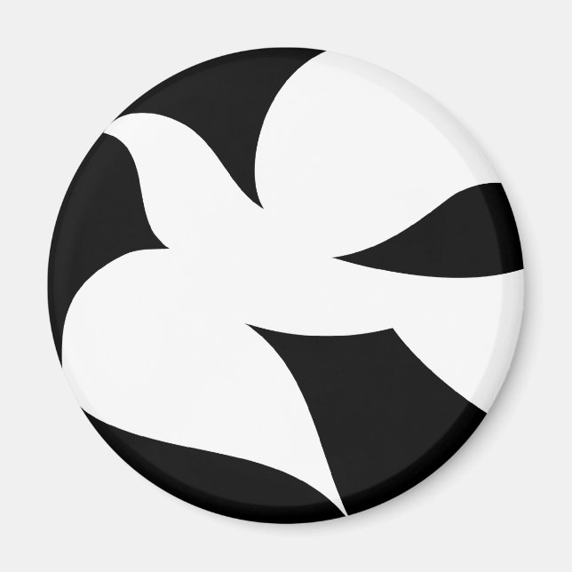 Circular Peace Dove Magnet (Front)