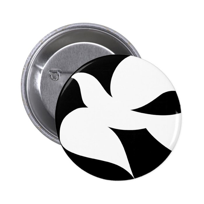 Circular Peace Dove Pin