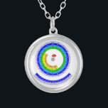 Circular Periodic table of elements Silver Plated Necklace<br><div class="desc">Circular Periodic table of elements .Periodic table of elements of Chemistry. A periodic table is a tabular display of the chemical elements,  organized on the basis of their atomic numbers,  electron configurations,  and recurring chemical properties. Elements in the periodic table are presented in order of increasing atomic number.</div>
