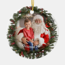 Circular Photo Garland Ornament