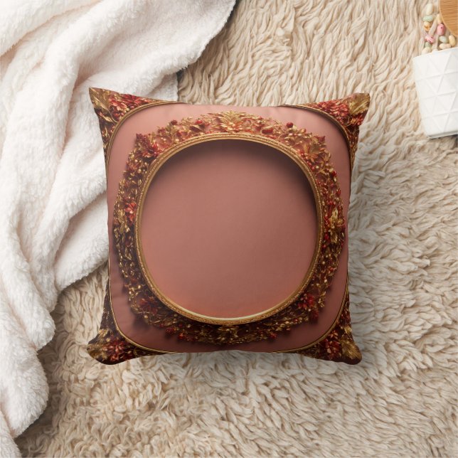 Circular PNG frame Design Throw Pilllow Pillow (Blanket)