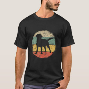 Circular Retro Labrador Owner Golden Black Lab Dad T-Shirt