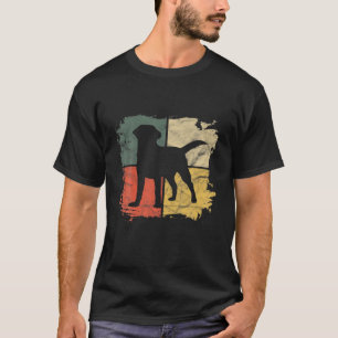 Circular Retro Labrador Owner Golden Black Lab Dad T-Shirt