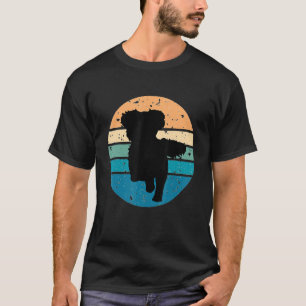 Circular Retro Shih Tzu Owner Parents Apparel Dog  T-Shirt