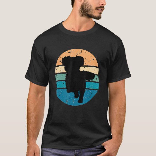 Circular Retro Shih Tzu Owner Parents Apparel Dog  T-Shirt (Front)