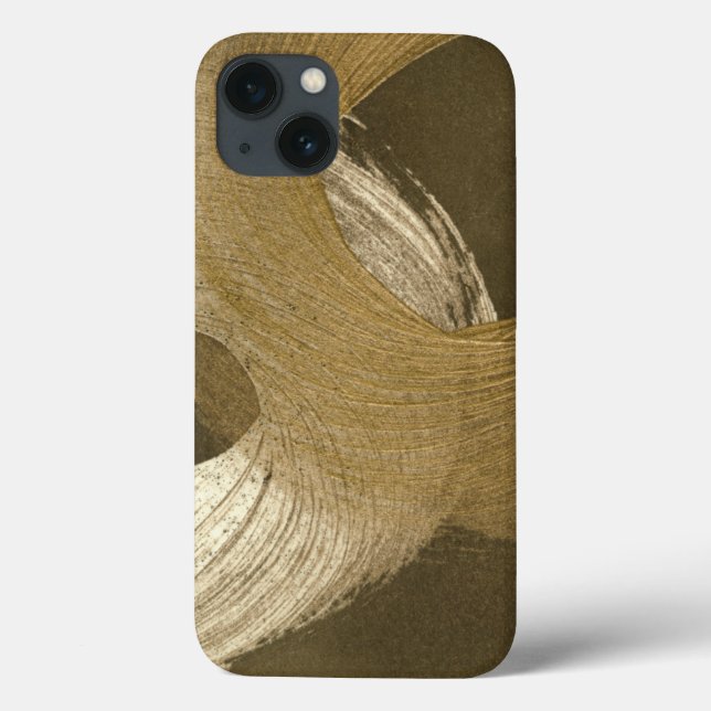 Circular Sandstorm in Tan and Dark Brown Case-Mate iPhone Case (Back)