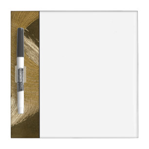 Circular Sandstorm in Tan and Dark Brown Dry-Erase Board
