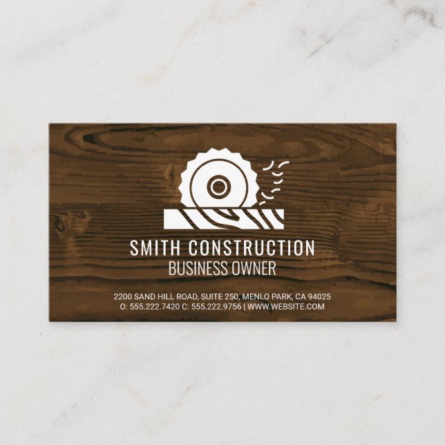 Circular Saw | Home Repair Tools Business Card (Front)