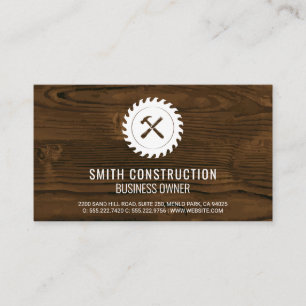 Circular Saw Home Repair Tools Wood Business Card
