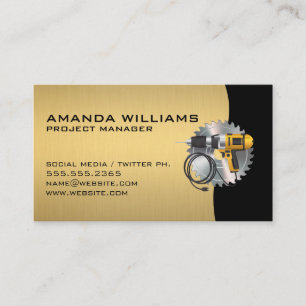 Circular Saw Power Drill Business Card