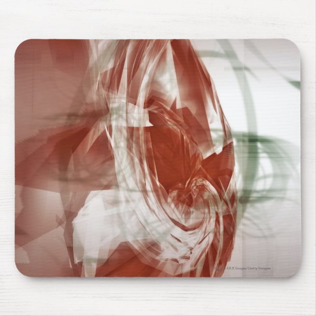 Circular shapes against light background mouse pad (Front)