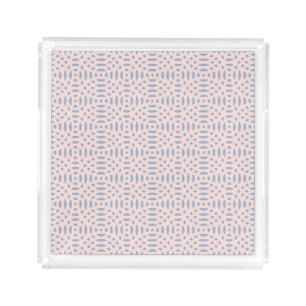 circular shapes seamless pattern acrylic tray