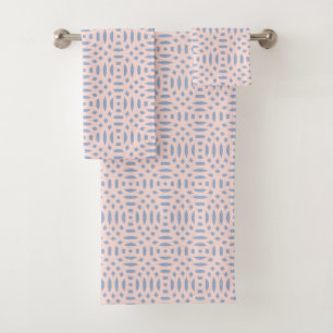 circular shapes seamless pattern bath towel set