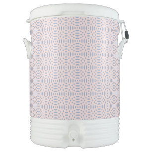 circular shapes seamless pattern beverage cooler