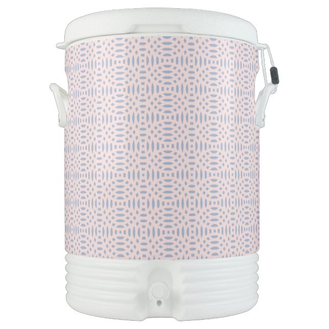 circular shapes seamless pattern beverage cooler (Front)