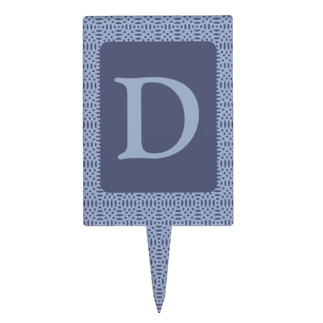 circular shapes seamless pattern cake topper (Front)