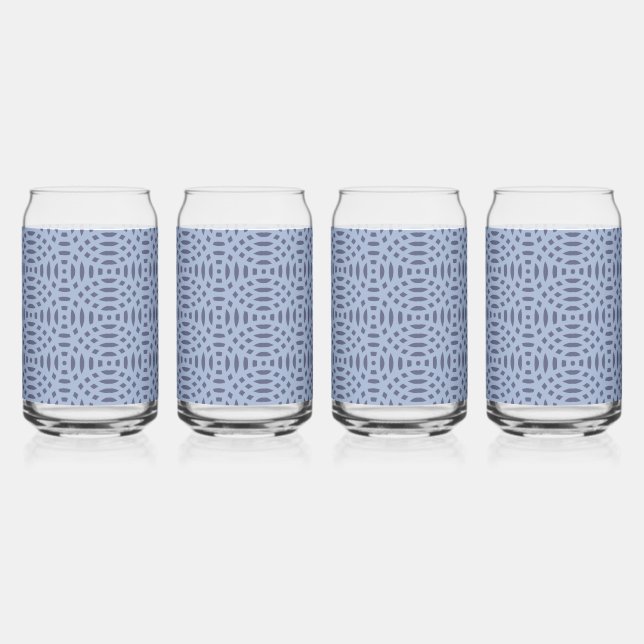 circular shapes seamless pattern can glass (Front)