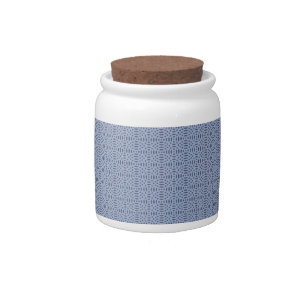 circular shapes seamless pattern candy jar
